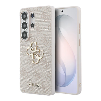 Galaxy S26 Ultra Kılıf Guess Orijinal Lisanslı PU Deri Büyük Metal Logo Dizaynlı Kılıf