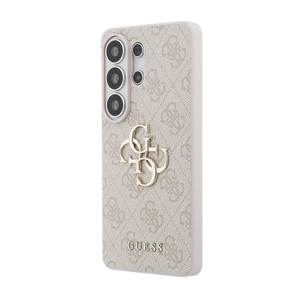 Galaxy S26 Ultra Kılıf Guess Orijinal Lisanslı PU Deri Büyük Metal Logo Dizaynlı Kılıf