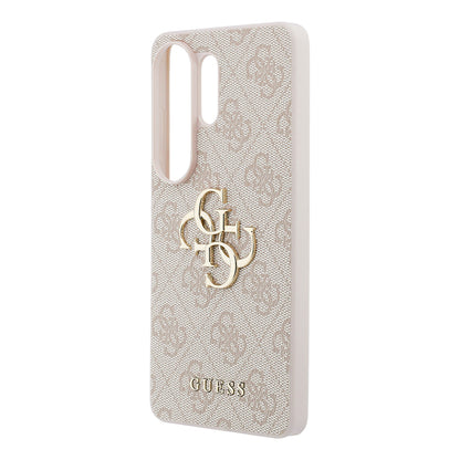 Galaxy S26 Ultra Kılıf Guess Orijinal Lisanslı PU Deri Büyük Metal Logo Dizaynlı Kılıf