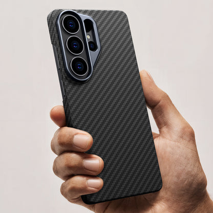 Galaxy S26 Ultra Kılıf M-safe Şarj Özellikli 1500D Aramid Fiber Amazingthing Titan Max Serisi Kılıf