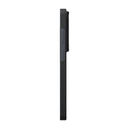 Galaxy S26 Ultra Kılıf M-safe Şarj Özellikli 600D Aramid Fiber Pitaka Ultra-Slim Classic Serisi Black-Grey Twill Kılıf