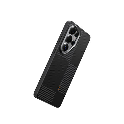 Galaxy S26 Ultra Kılıf M-safe Şarj Özellikli 600D Metal Kamera Çerçeveli Raptic Aramid Dual Serisi Kılıf