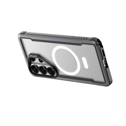 Galaxy S26 Ultra Kılıf M-safe Şarj Özellikli Airbagli Raptic Shield Serisi Şeffaf Arka Yüzey Kılıf