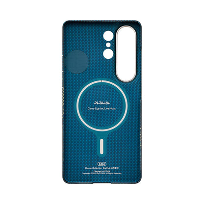 Galaxy S26 Ultra Kılıf M-safe Şarj Özellikli Aramid Fiber Pitaka Tactile Woven Starpeak Edge Serisi Milky Way Galaxy Kılıf