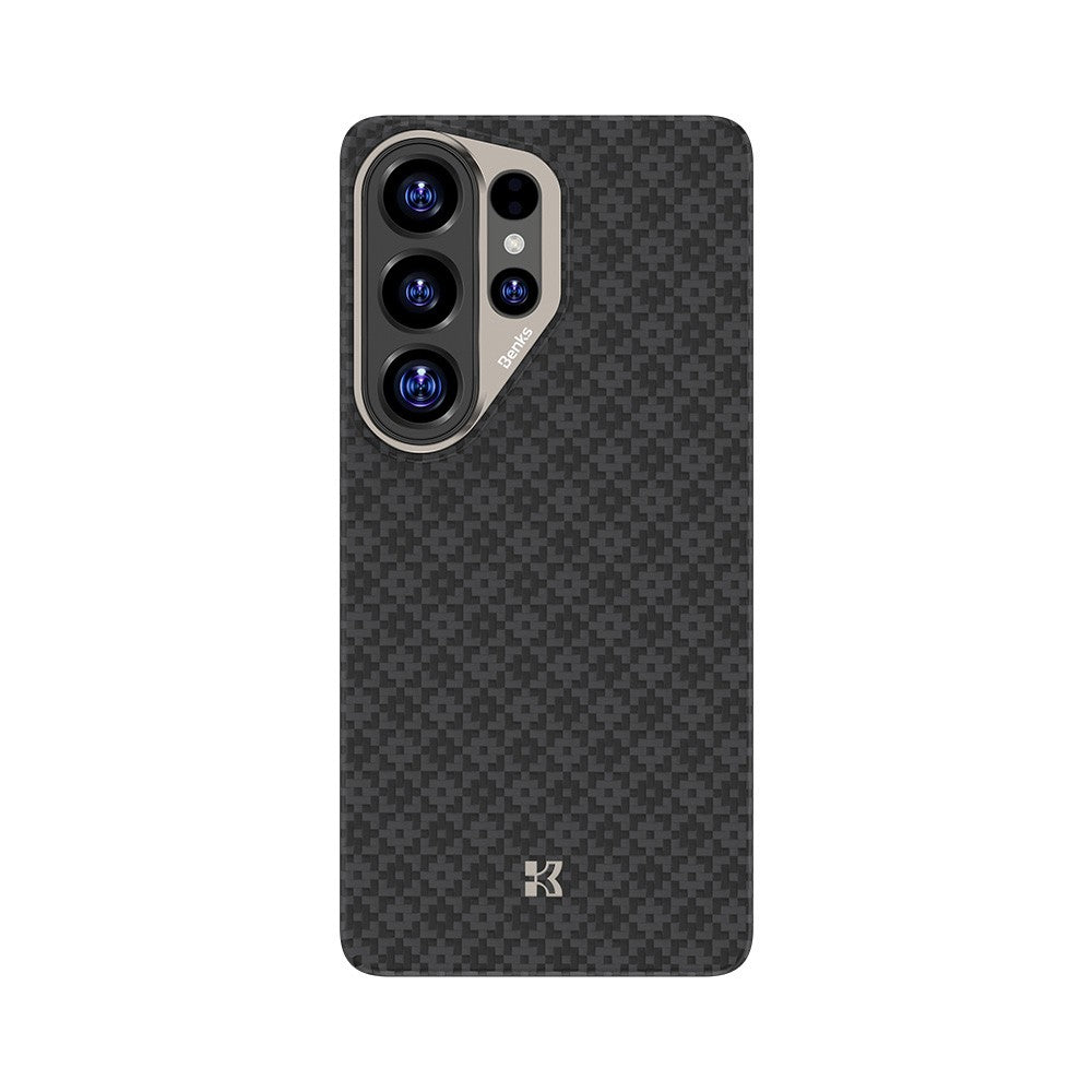 Galaxy S26 Ultra Kılıf M-Safe Şarj Özellikli Benks ArmorAir ArmorGrid Serisi Kevlar Karbon Kılıf