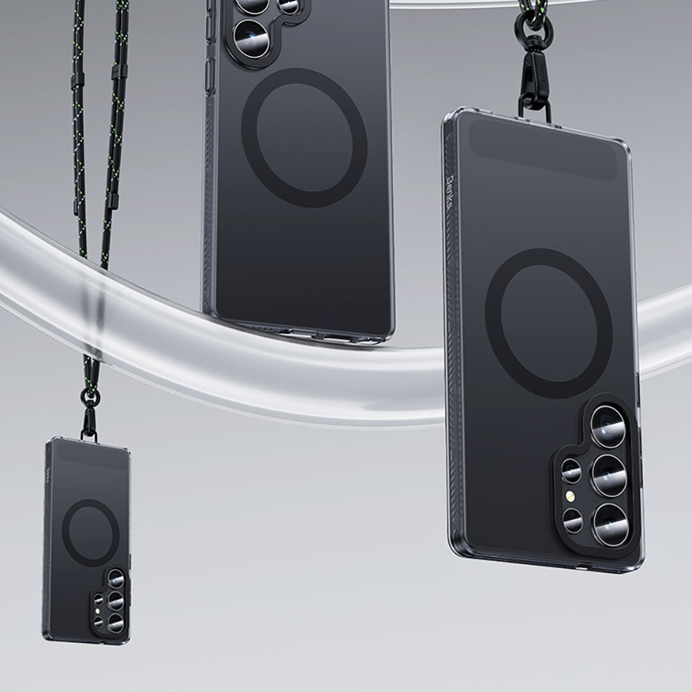 Galaxy S26 Ultra Kılıf M-safe Şarj Özellikli Benks Lucid Armor Kılıf