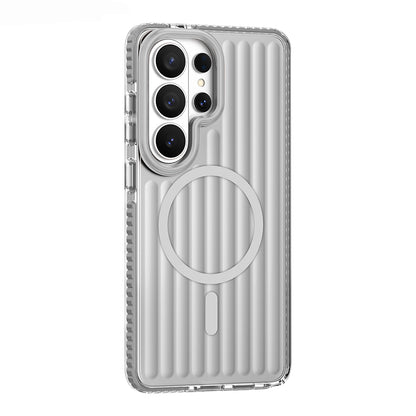 Galaxy S26 Ultra Kılıf M-safe Şarj Özellikli Oyuklu Tasarım Mutural Luggage Serisi Kılıf