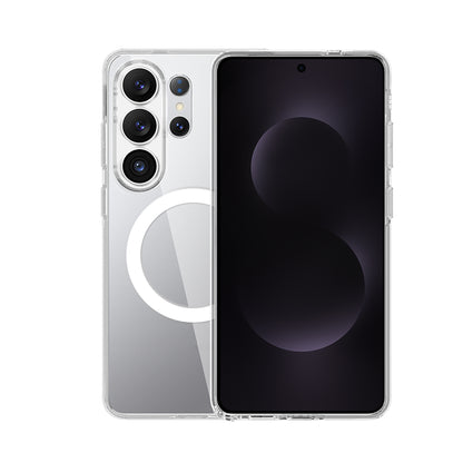 Galaxy S26 Ultra Kılıf M-safe Şarj Özellikli Transparan Sert PC Wlons Pita Kılıf
