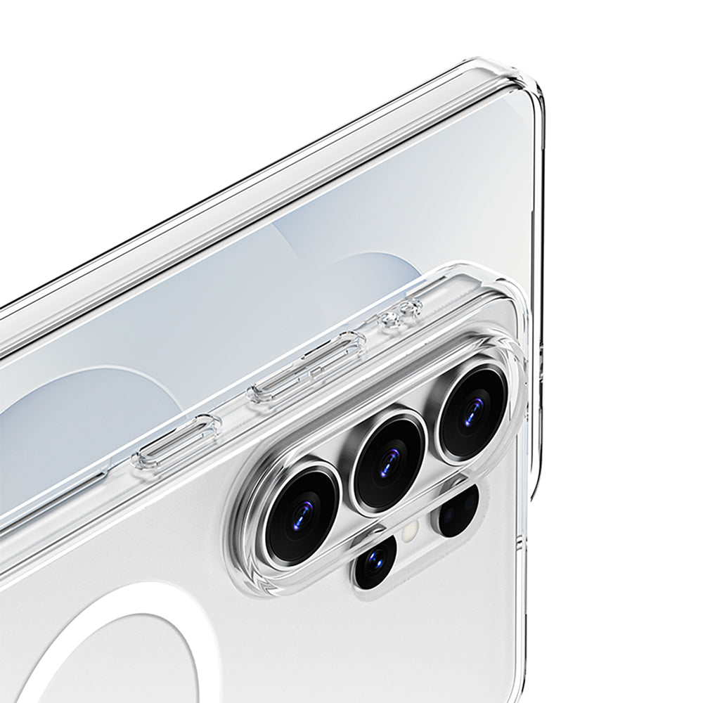 Galaxy S26 Ultra Kılıf M-safe Şarj Özellikli Transparan Sert PC Wlons Pita Kılıf