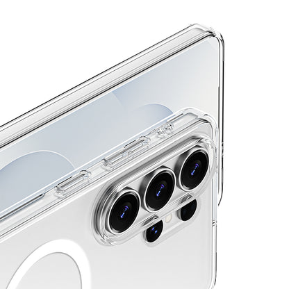 Galaxy S26 Ultra Kılıf M-safe Şarj Özellikli Transparan Sert PC Wlons Pita Kılıf