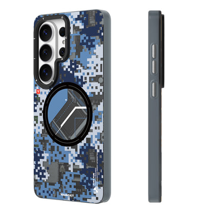 Galaxy S26 Ultra Kılıf M-Safe Şarj Özellikli Youngkit Camouflage Sykell Serisi Kılıf