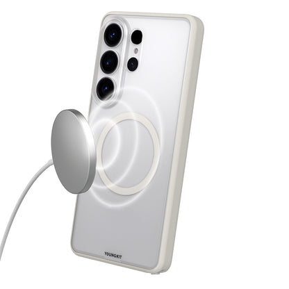 Galaxy S26 Ultra Kılıf M-safe Şarj Özellikli Youngkit Clear Serisi Kılıf