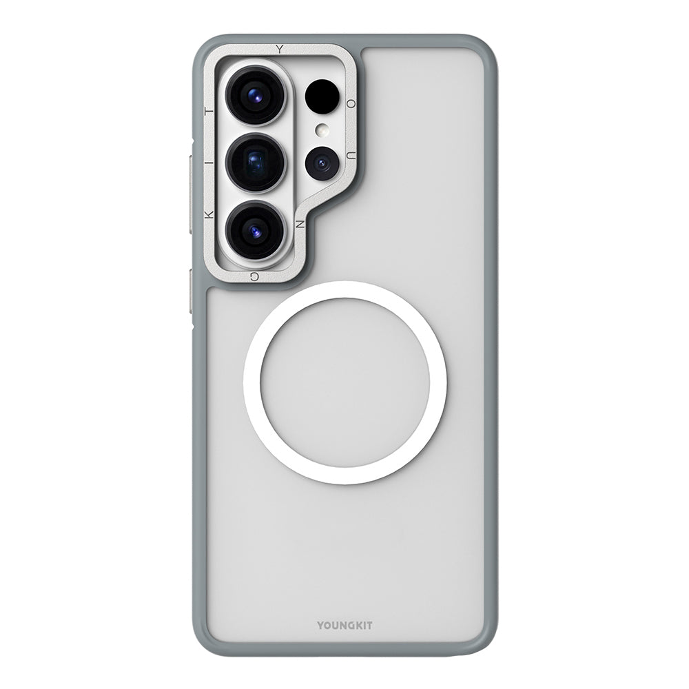 Galaxy S26 Ultra Kılıf M-safe Şarj Özellikli Youngkit Rock Sand Serisi Kılıf