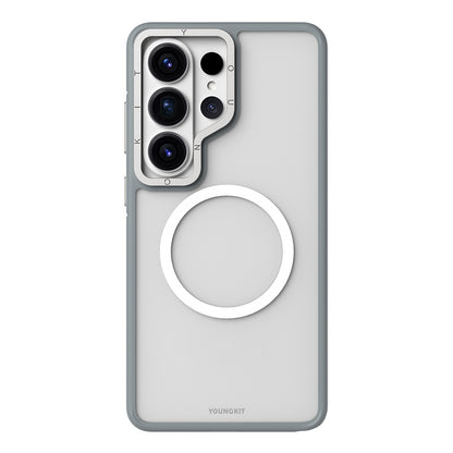 Galaxy S26 Ultra Kılıf M-safe Şarj Özellikli Youngkit Rock Sand Serisi Kılıf