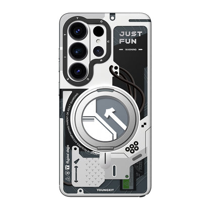 Galaxy S26 Ultra Kılıf M-safe Şarj Özellikli Youngkit Starship Serisi Kılıf