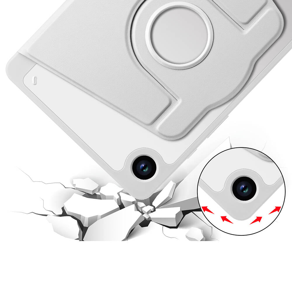 Galaxy Tab A9 Plus Kılıf Zore Termik Kalem Bölmeli Dönebilen Standlı Kılıf