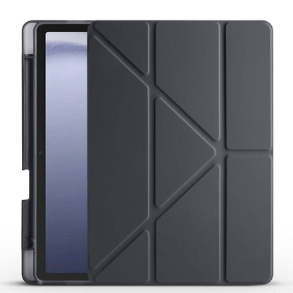 Galaxy Tab A9 Plus Kılıf Zore Tri Folding Kalem Bölmeli Standlı Kılıf