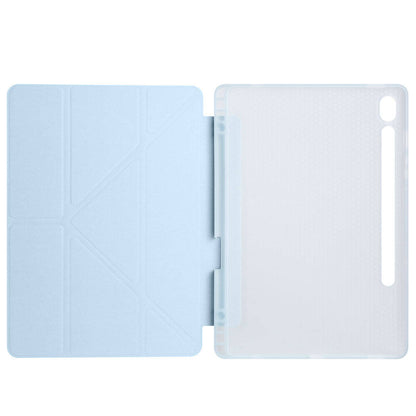 Galaxy Tab S10 FE Kılıf Zore Tri Folding Kalem Bölmeli Standlı Kılıf