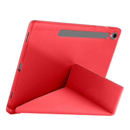 Galaxy Tab S10 FE Kılıf Zore Tri Folding Kalem Bölmeli Standlı Kılıf