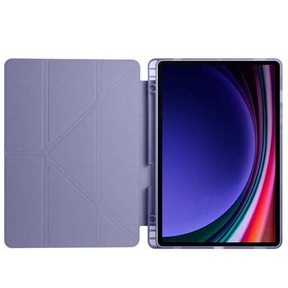 Galaxy Tab S10 FE Kılıf Zore Tri Folding Kalem Bölmeli Standlı Kılıf