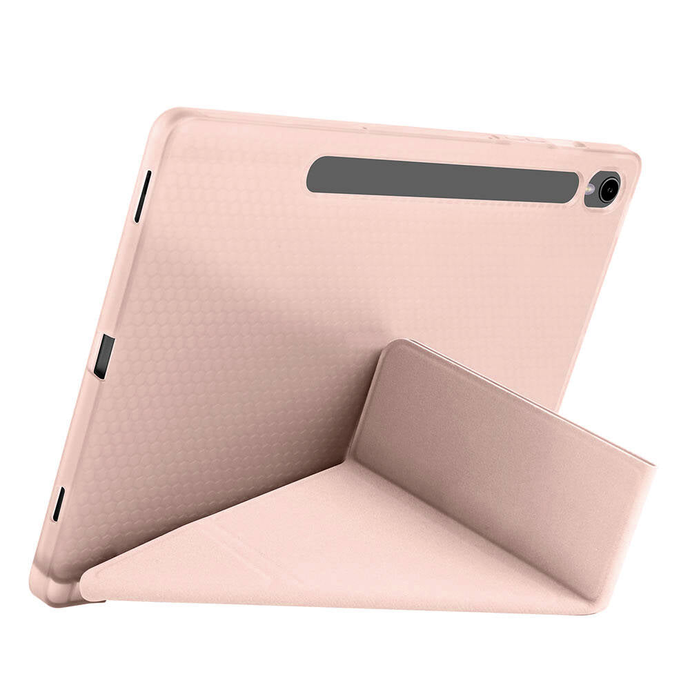 Galaxy Tab S10 FE Kılıf Zore Tri Folding Kalem Bölmeli Standlı Kılıf