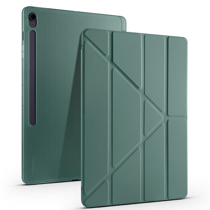 Galaxy Tab S10 FE Plus Kılıf Zore Tri Folding Kalem Bölmeli Standlı Kılıf