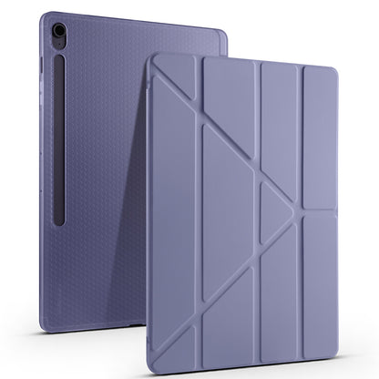 Galaxy Tab S10 FE Plus Kılıf Zore Tri Folding Kalem Bölmeli Standlı Kılıf