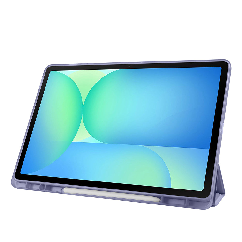 Galaxy Tab S10 FE Plus Kılıf Zore Tri Folding Kalem Bölmeli Standlı Kılıf