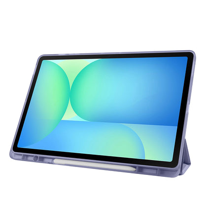 Galaxy Tab S10 FE Plus Kılıf Zore Tri Folding Kalem Bölmeli Standlı Kılıf