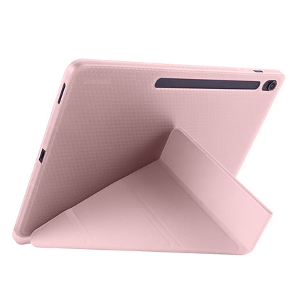 Galaxy Tab S10 FE Plus Kılıf Zore Tri Folding Kalem Bölmeli Standlı Kılıf