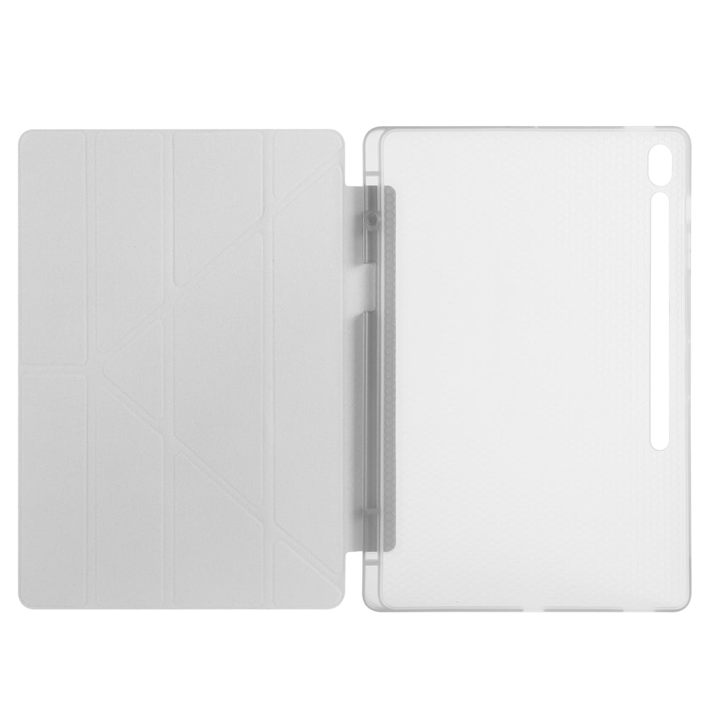 Galaxy Tab S10 FE Plus Kılıf Zore Tri Folding Kalem Bölmeli Standlı Kılıf