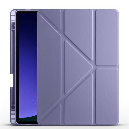 Galaxy Tab S10 Lite Kılıf Zore Tri Folding Kalem Bölmeli Standlı Kılıf