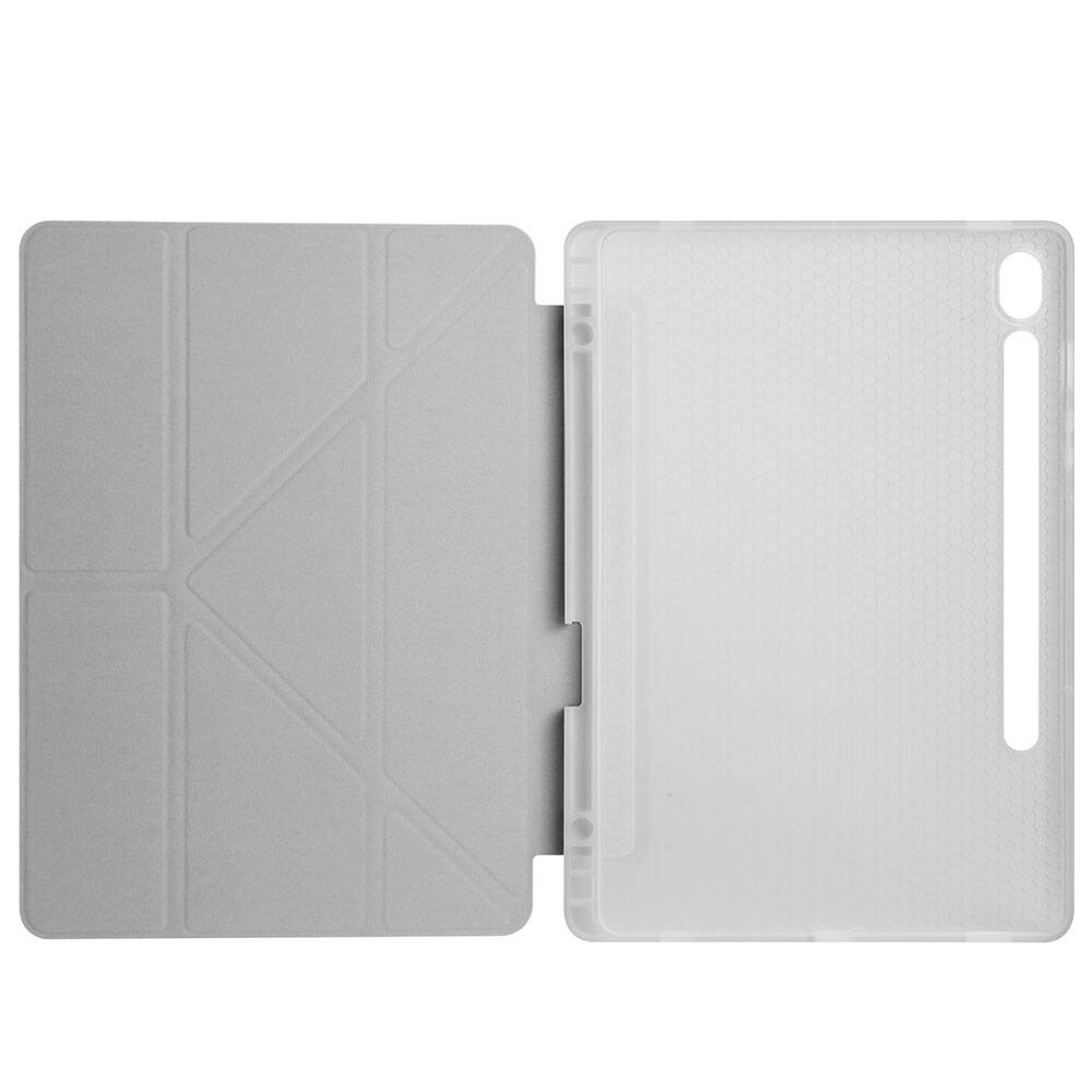 Galaxy Tab S10 Lite Kılıf Zore Tri Folding Kalem Bölmeli Standlı Kılıf