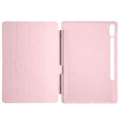 Galaxy Tab S10 Plus Kılıf Zore Tri Folding Kalem Bölmeli Standlı Kılıf