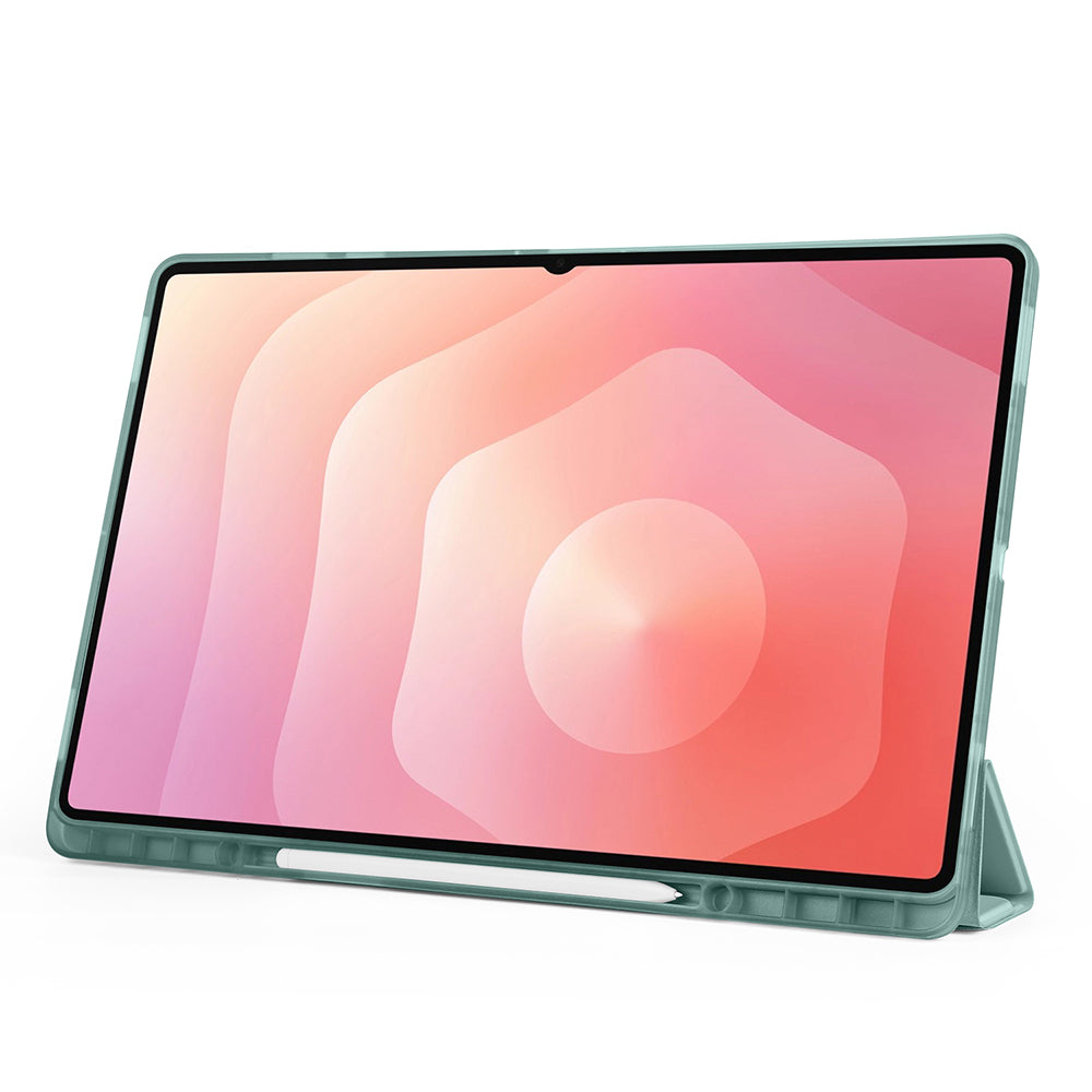 Galaxy Tab S11 Ultra Kılıf Zore Tri Folding Kalem Bölmeli Standlı Kılıf