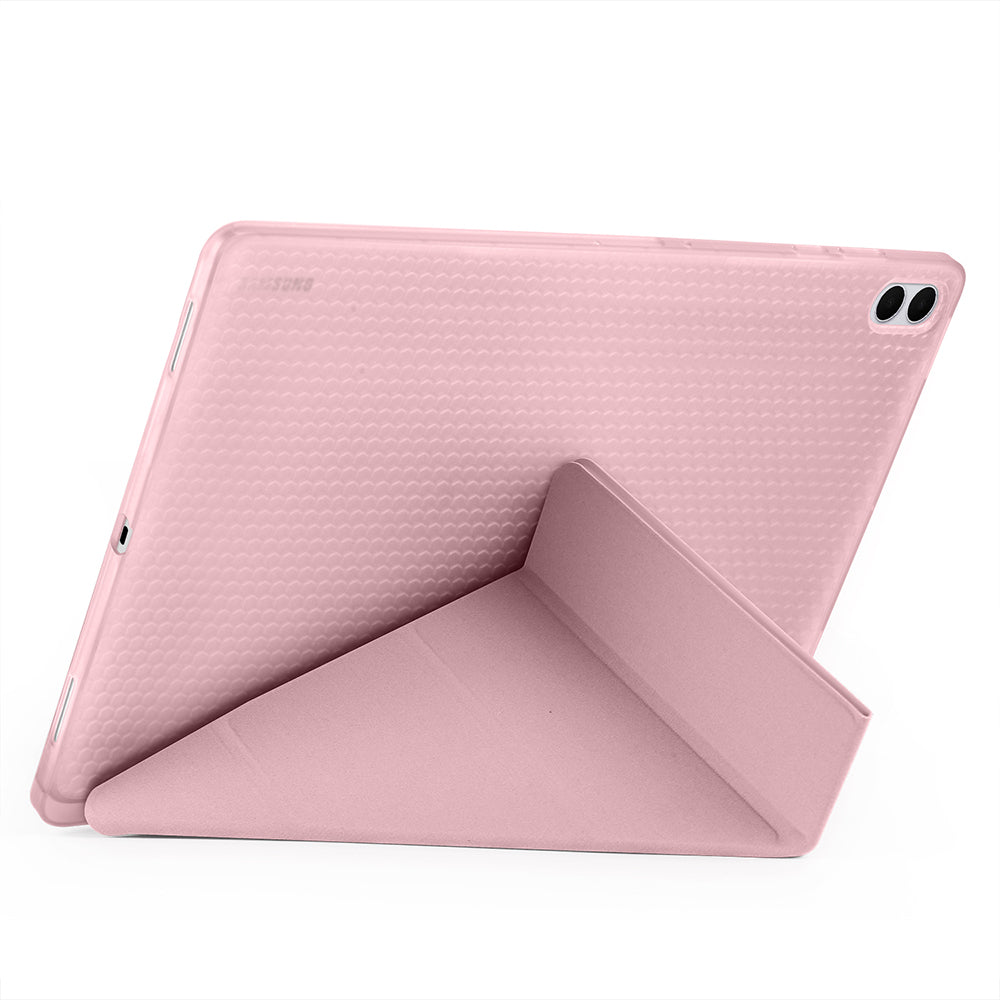 Galaxy Tab S11 Ultra Kılıf Zore Tri Folding Kalem Bölmeli Standlı Kılıf
