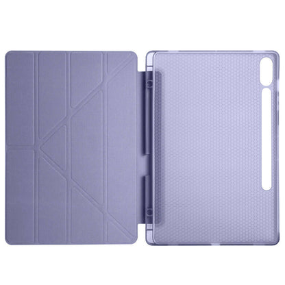 Galaxy Tab S9 FE Plus Kılıf Zore Tri Folding Kalem Bölmeli Standlı Kılıf