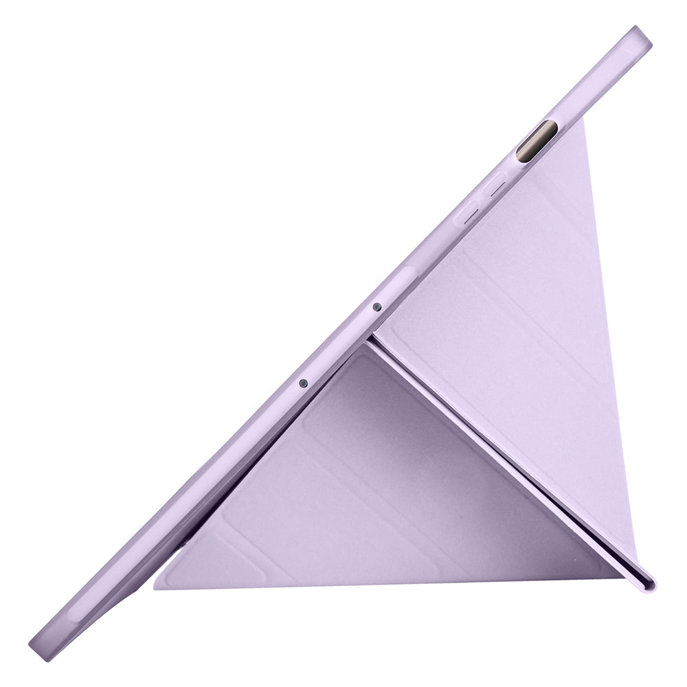 Galaxy Tab S9 FE Plus Kılıf Zore Tri Folding Kalem Bölmeli Standlı Kılıf