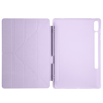 Galaxy Tab S9 Plus Kılıf Zore Tri Folding Kalem Bölmeli Standlı Kılıf