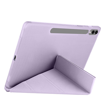 Galaxy Tab S9 Plus Kılıf Zore Tri Folding Kalem Bölmeli Standlı Kılıf