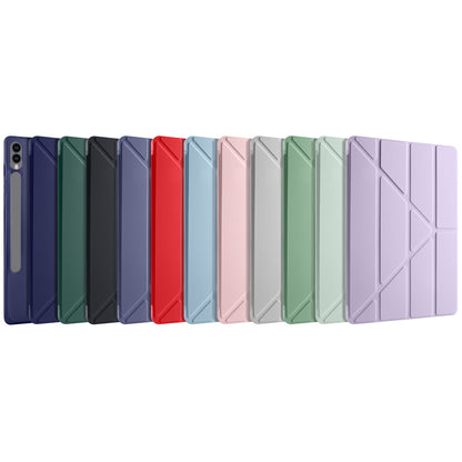 Galaxy Tab S9 Plus Kılıf Zore Tri Folding Kalem Bölmeli Standlı Kılıf