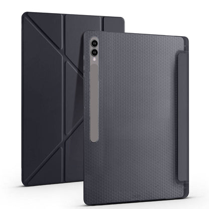 Galaxy Tab S9 Ultra Kılıf Zore Tri Folding Kalem Bölmeli Standlı Kılıf