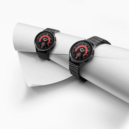 Galaxy Watch 6 40mm Karbon Fiber Pitaka Modern Serisi Black-Grey Twill Kordon