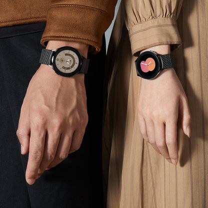Galaxy Watch 7 44mm Karbon Fiber Pitaka Modern Serisi Black-Grey Twill Kordon