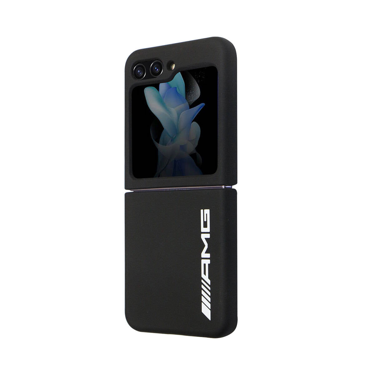 Galaxy Z Flip 5 Kılıf AMG M-safe Şarj Özellikli Büyük Logo Dizayn Orijinal Lisanslı Kılıf