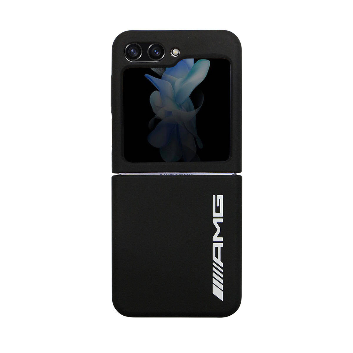 Galaxy Z Flip 5 Kılıf AMG M-safe Şarj Özellikli Büyük Logo Dizayn orijinal Lisanslı Kılıf