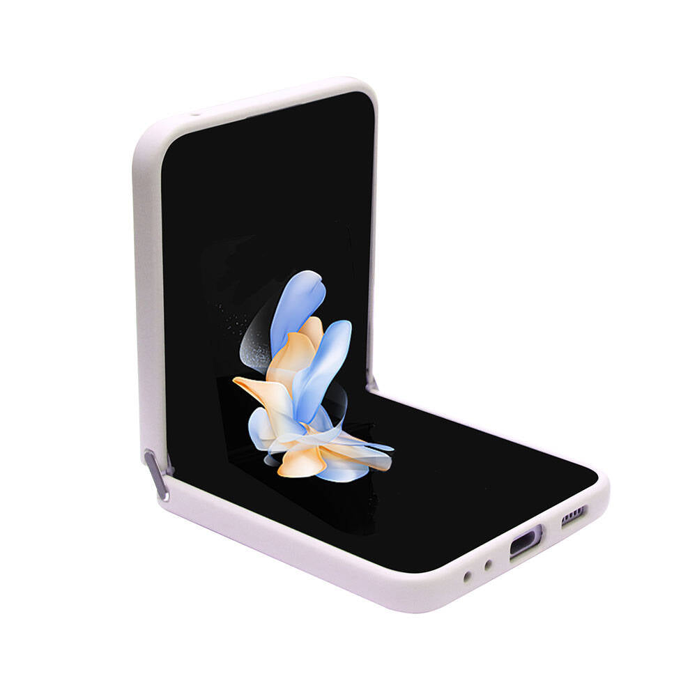 Galaxy Z Flip 5 Kılıf Guess Orijinal Lisanslı PU Deri Taşlı Üçgen Logo 4G Desenli Strass Kılıf