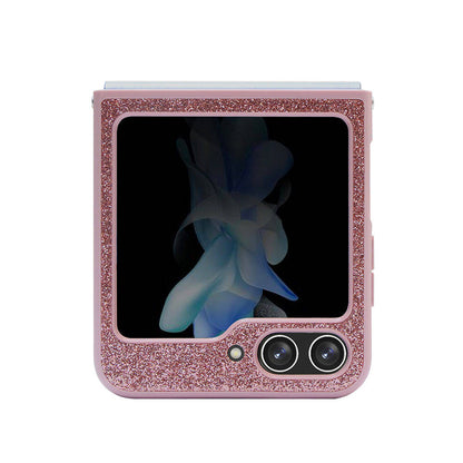 Galaxy Z Flip 5 Kılıf Guess Orijinal Lisanslı Yazı Logolu Glitter Script Kılıf