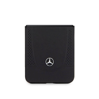 Galaxy Z Flip 5 Kılıf Mercedes Benz orijinal Lisanslı Metal Yıldız Logolu Urban Deri Kılıf