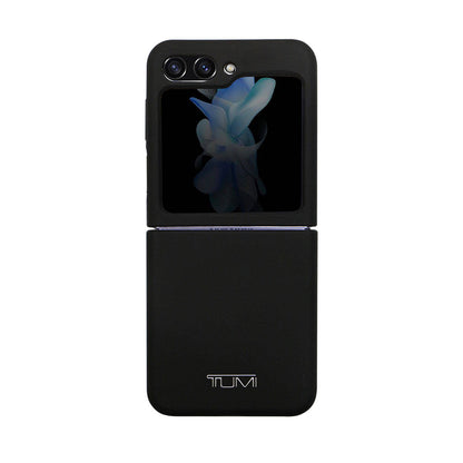 Galaxy Z Flip 5 Kılıf TUMI Liquid Silikon Metal Logo Dizayn orijinal Lisanslı Kılıf